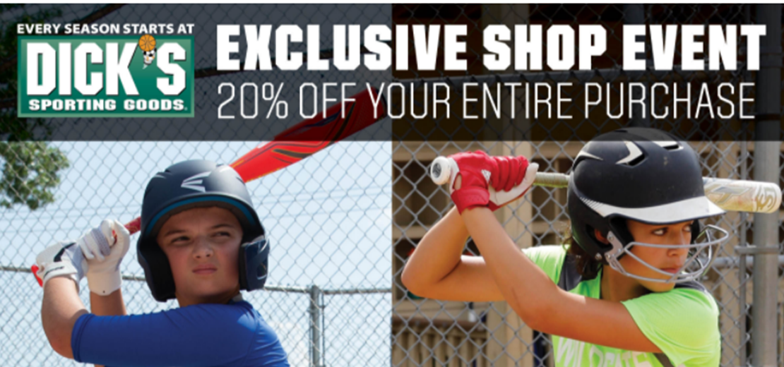 QALL Weekend - 06/17-06/20 - Get all your summer gear. Not just limited to baseball. Click for coupon.